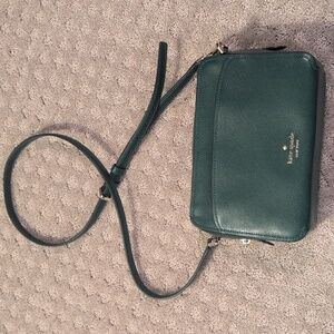 Kate Spade New York Lauryn Camera Bag In Green Leather